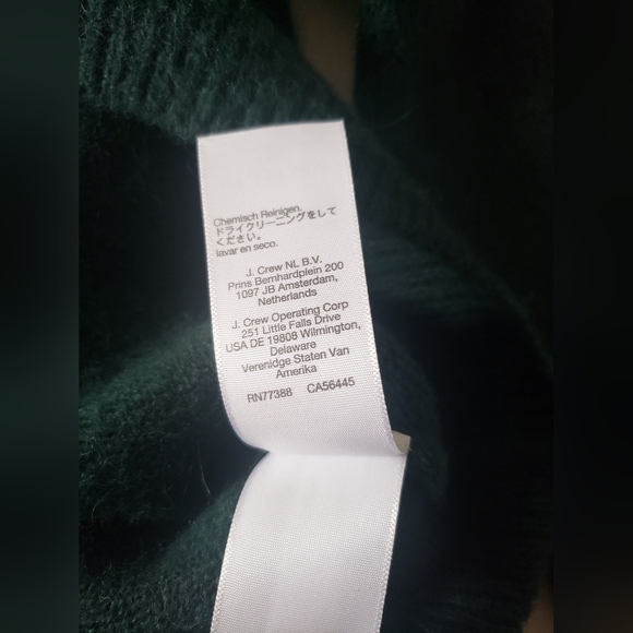 Madewell deep forest green XL sweater mock neck nwot - Picture 12 of 14